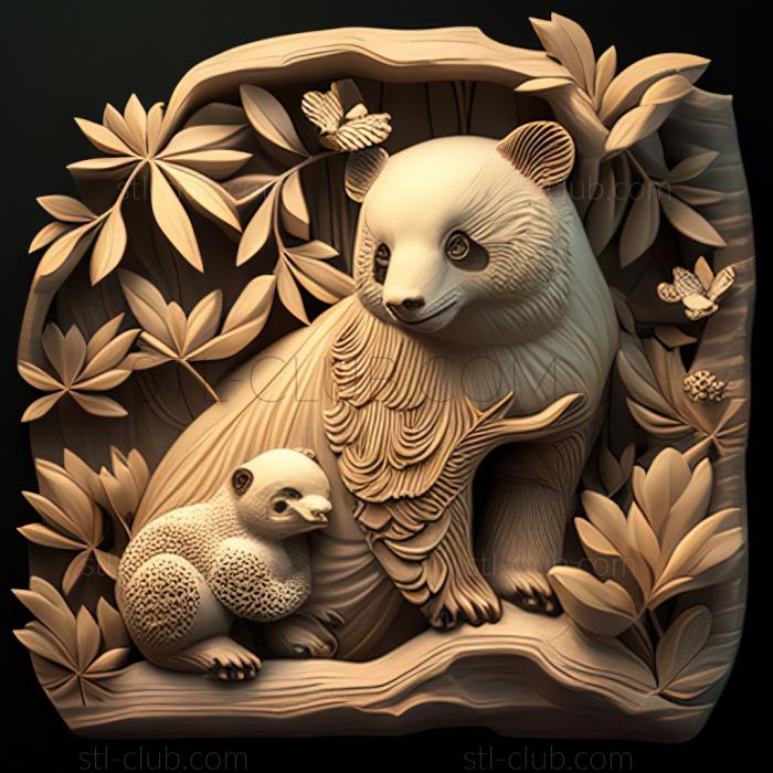 3D model st Mei Xiang famous animal (STL)